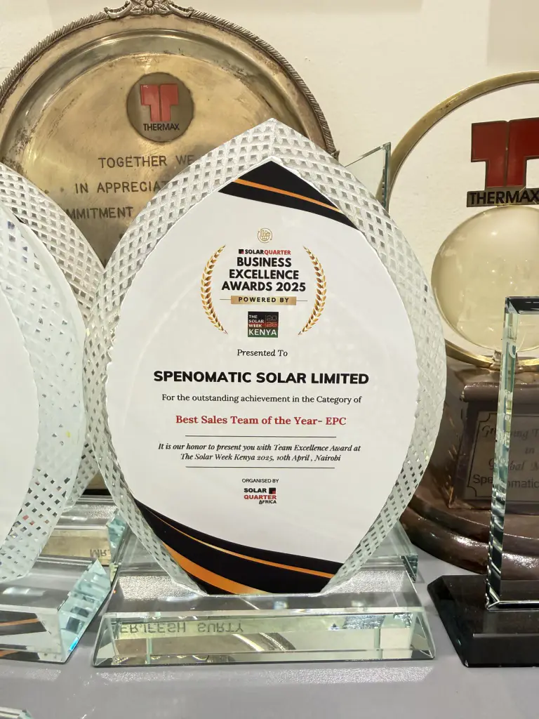 Best Sales Team of the Year - EPC — Spenomatic Solar Ltd